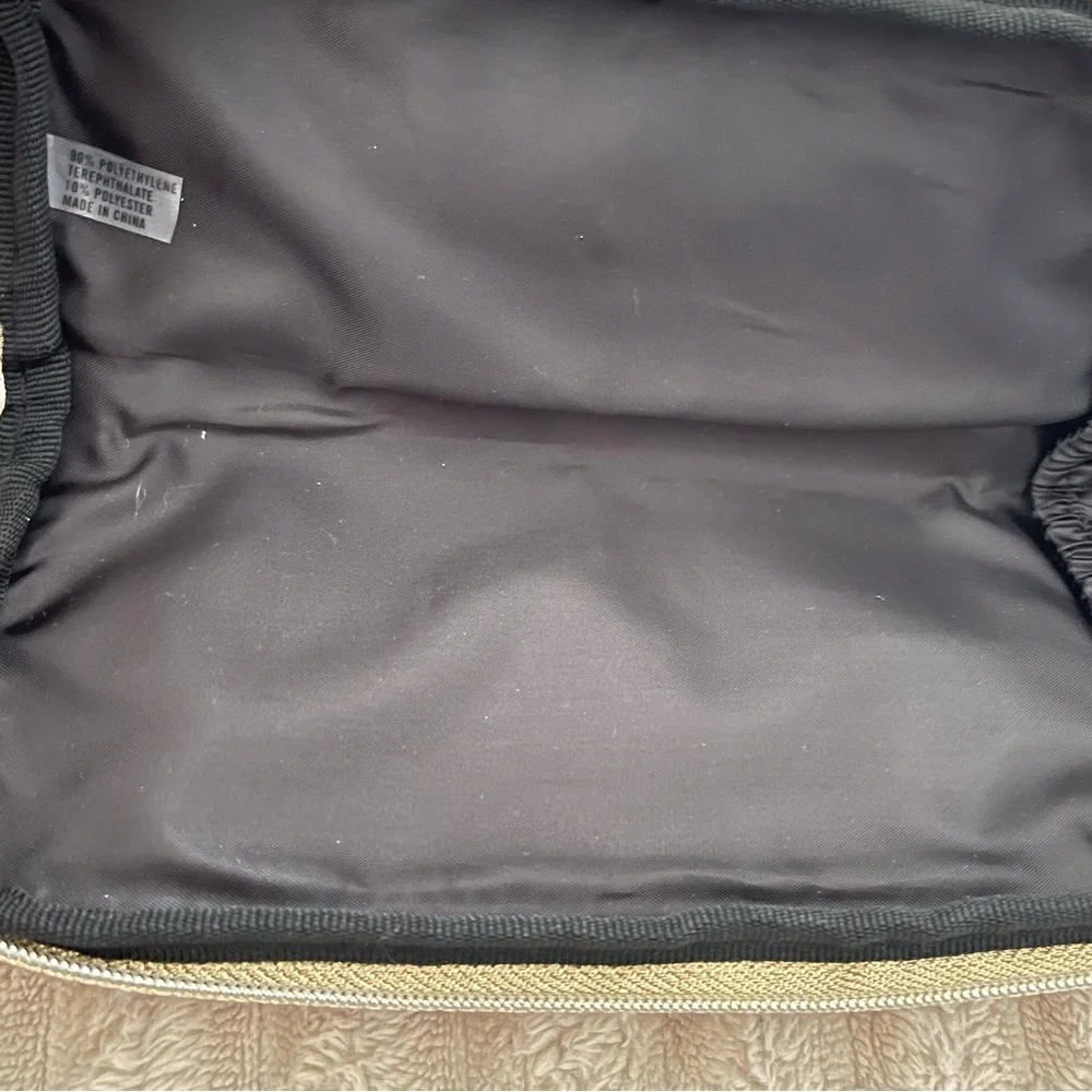 MAC Cosmetics Gold Sequin Quilted Clutch Limited Edition Makeup Bag